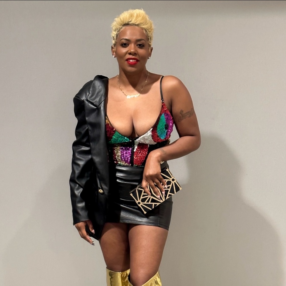 Sequin bodysuit! Only one made for runway! DISCOUNT UNIVERSE!